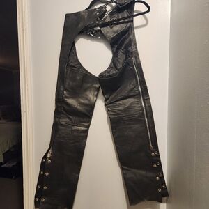 Womens Leather Motorcycle Chaps